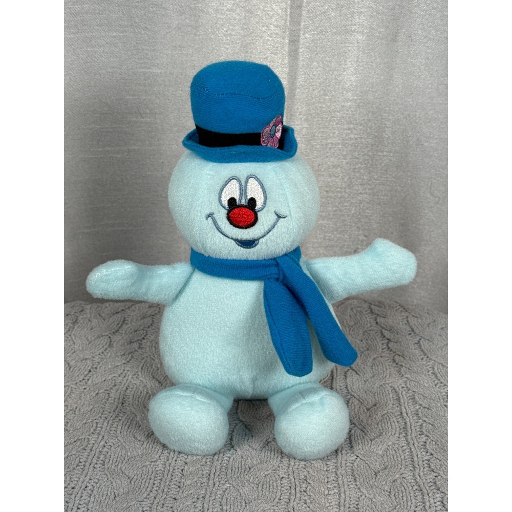 Frosty the Snowman Plush Toy Blue Hat Scarf Stuffed‎ Animal Childrens Gift